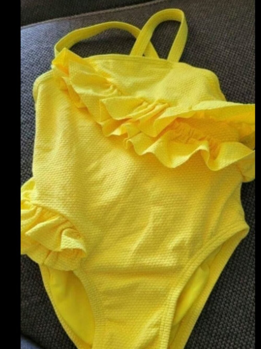Girls size 18 months yellow swim suit